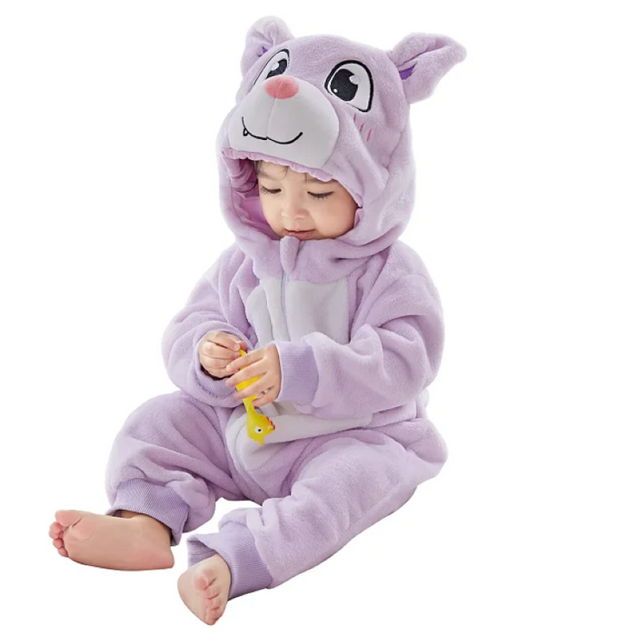 Playful Frog Hooded Baby Suits For Toddlers