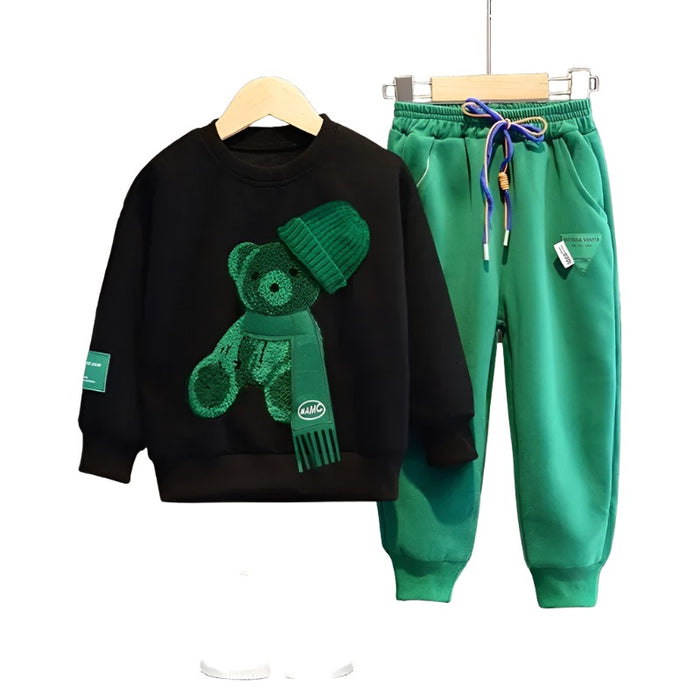 Teddy Autumn Cartoon Clothes Set