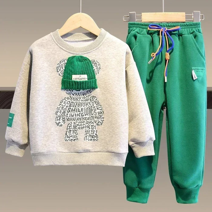 Teddy Autumn Cartoon Clothes Set