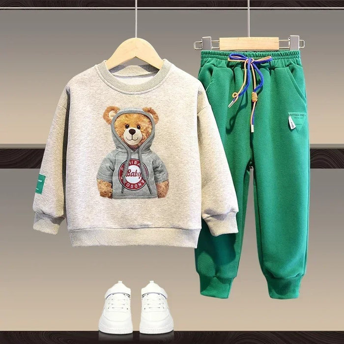 Teddy Autumn Cartoon Clothes Set