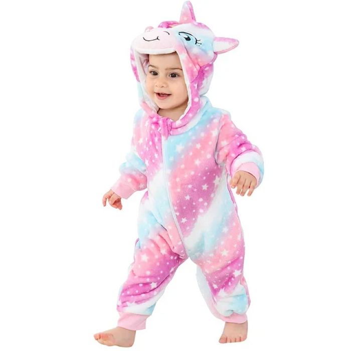 Toddler Cow Themed Fleece Baby Suits