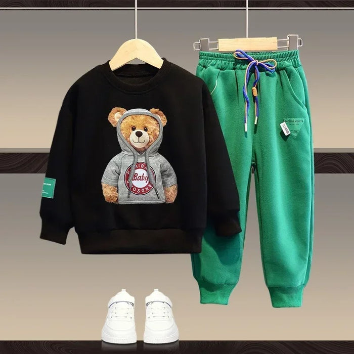 Teddy Autumn Cartoon Clothes Set