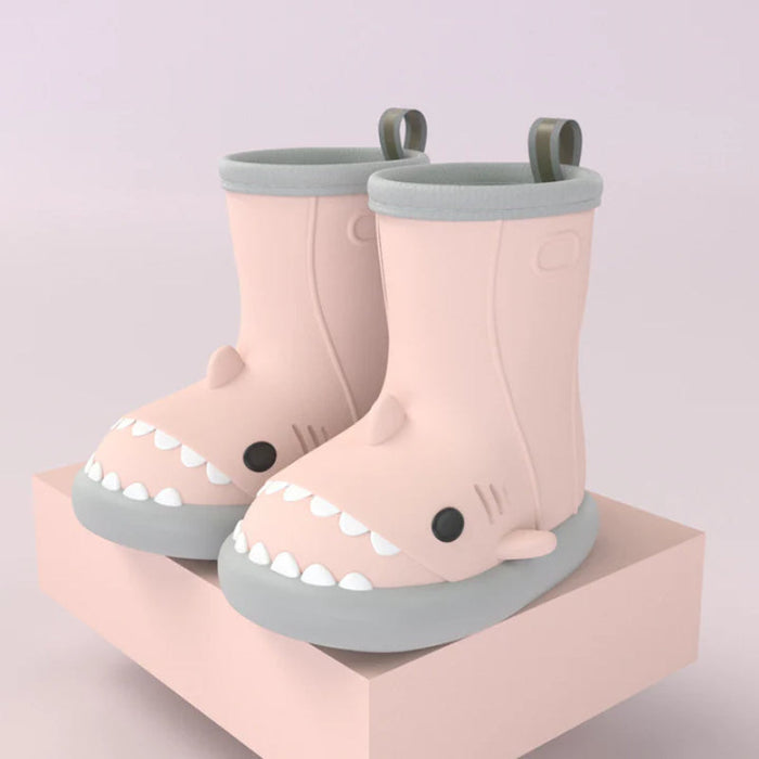 Shark Themed Waterproof Rubber Boots