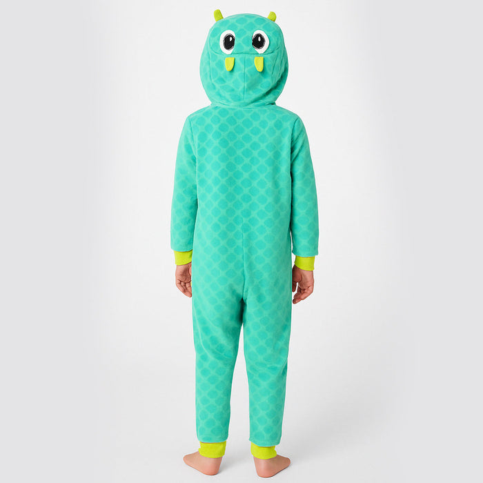 One Piece Long Sleeve Hooded Union Suit For Lounging