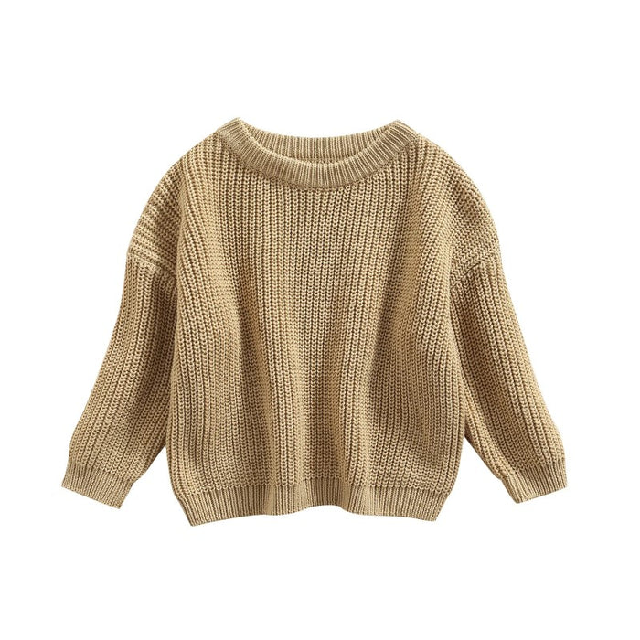 Solid Color Plain Knit Sweater