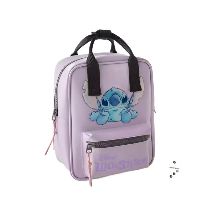 Lilo And Stitch Character Purple Printed Bagpack