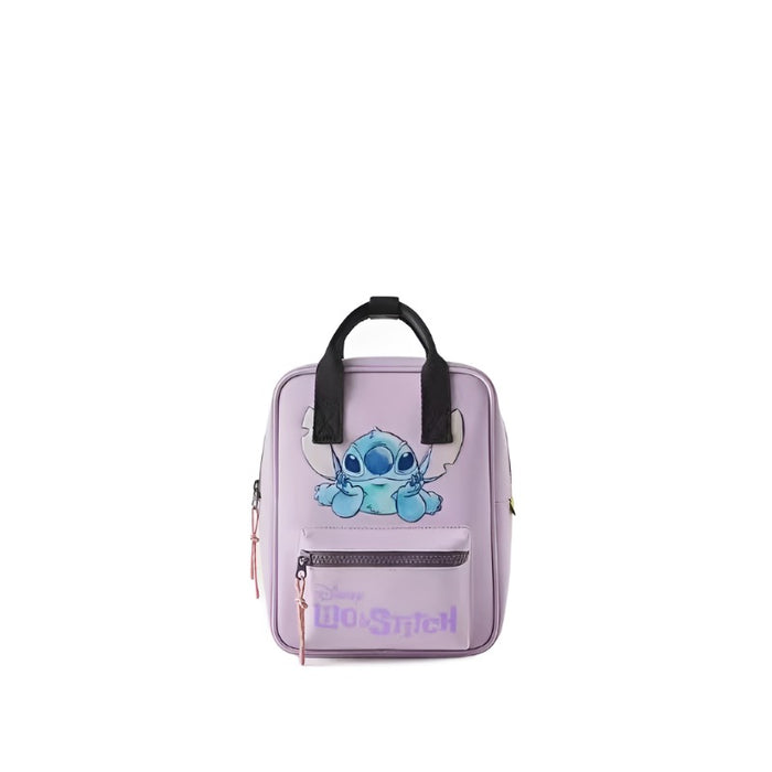 Lilo And Stitch Character Purple Printed Bagpack