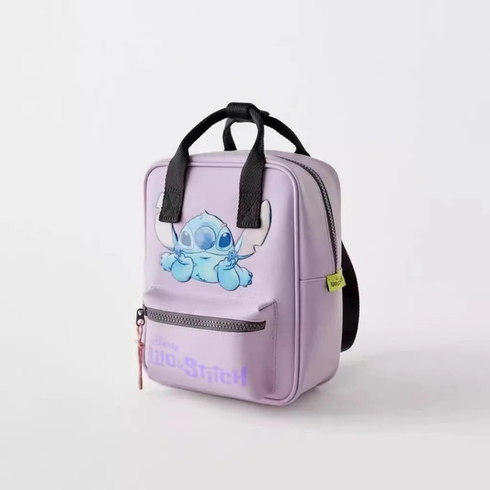 Lilo And Stitch Character Purple Printed Bagpack