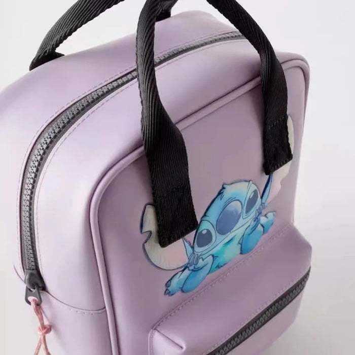 Lilo And Stitch Character Purple Printed Bagpack