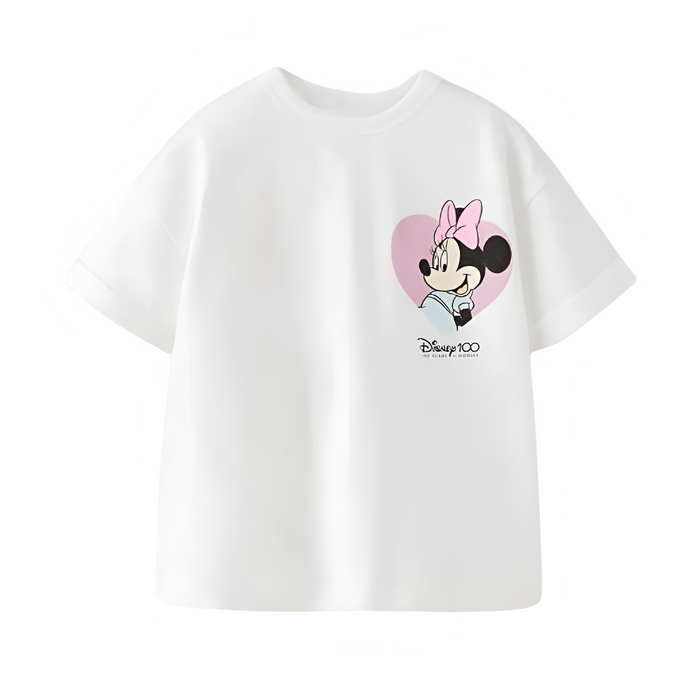 Casual Crewneck Character Tshirt