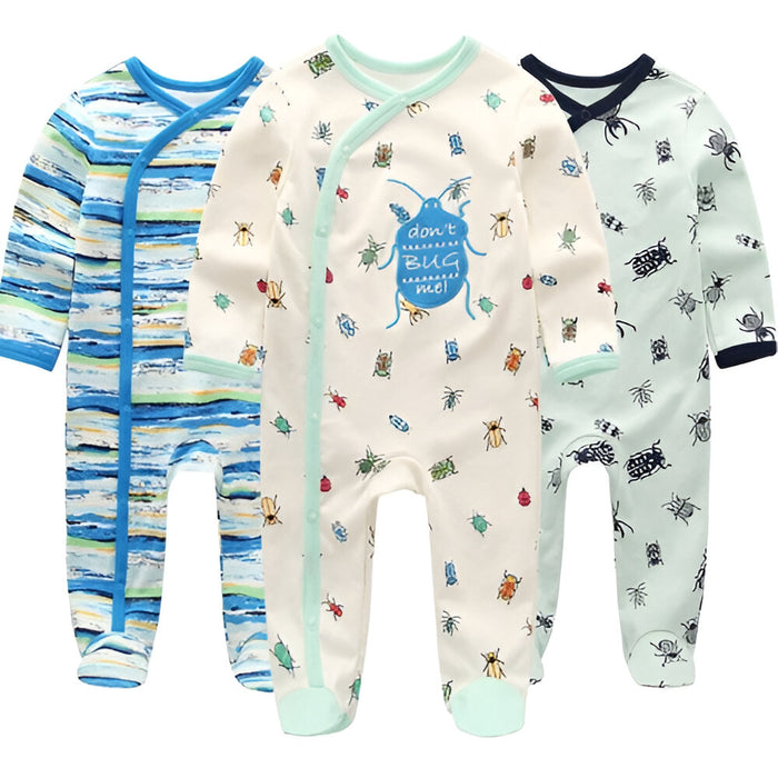 Unisex Baby Romper 2/3Pcs Long Sleeve Jumpsuits