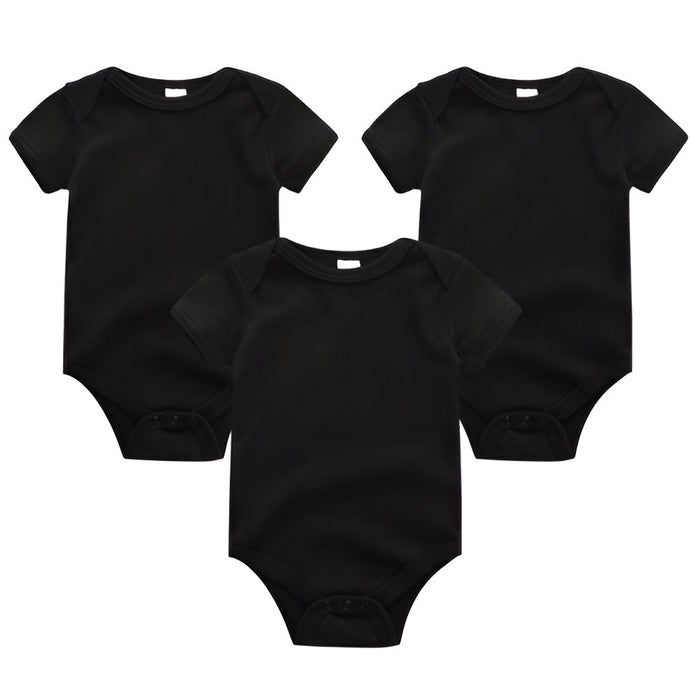 3Pcs Cotton Unisex Baby Rompers Set