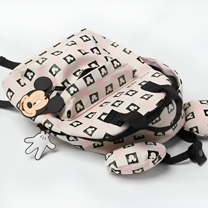 Mickey Pink Checkered Adventure Backpack