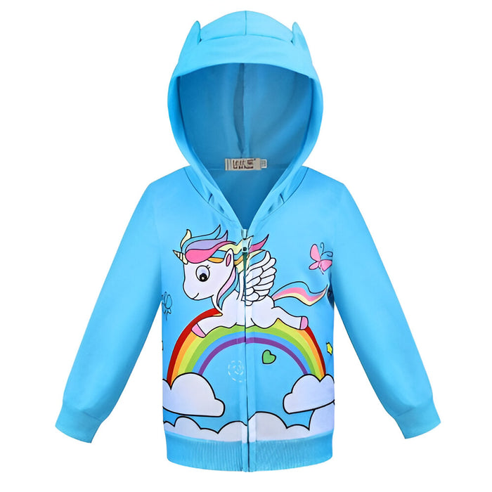 Girls Rainbow Pony Coat