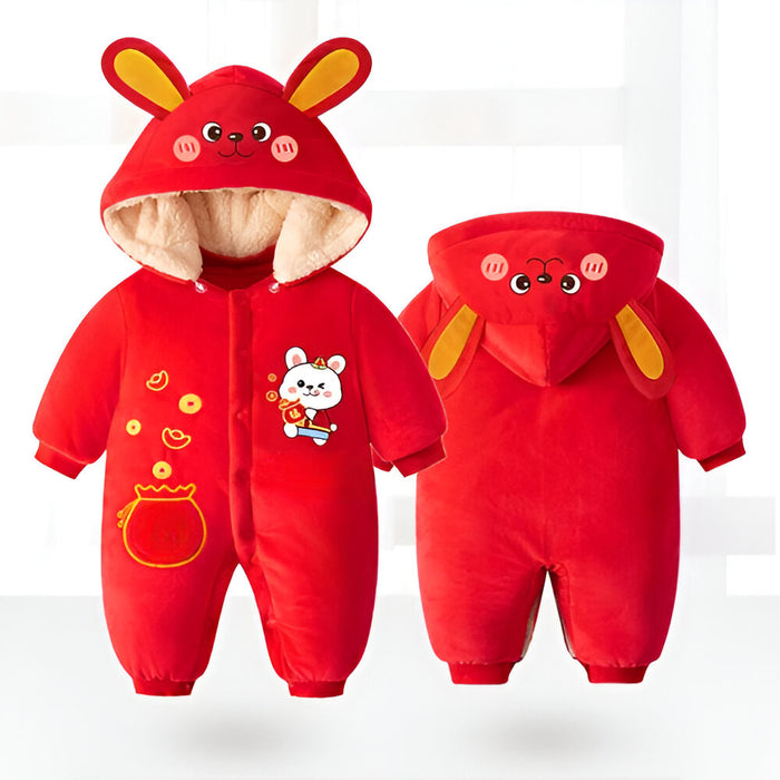 Winter Baby Girl Boy Thickened Romper
