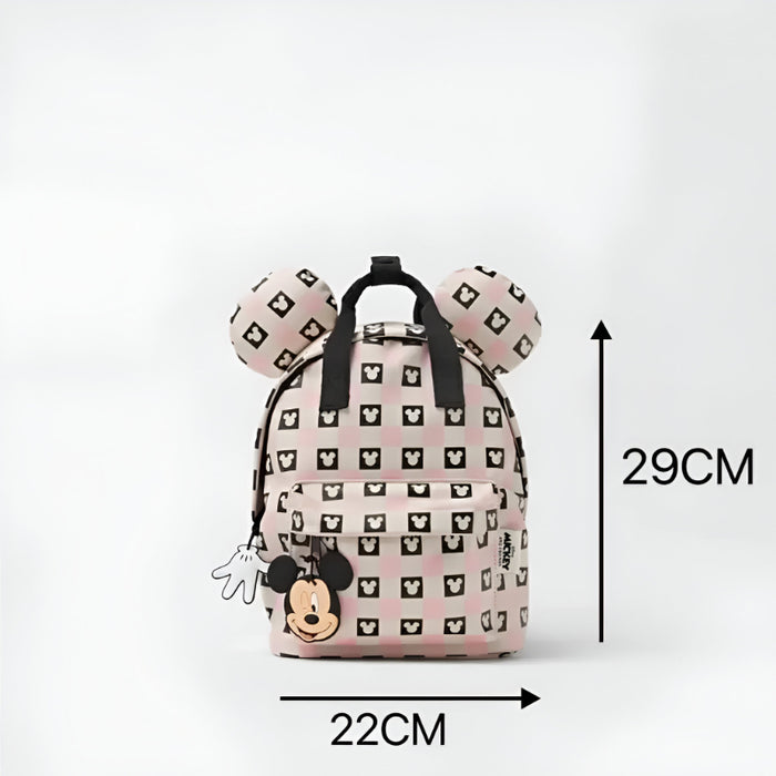 Mickey Pink Checkered Adventure Backpack