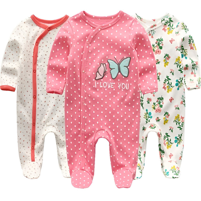 Unisex Baby Romper 2/3Pcs Long Sleeve Jumpsuits