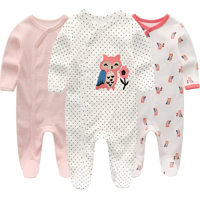 Unisex Baby Romper 2/3Pcs Long Sleeve Jumpsuits