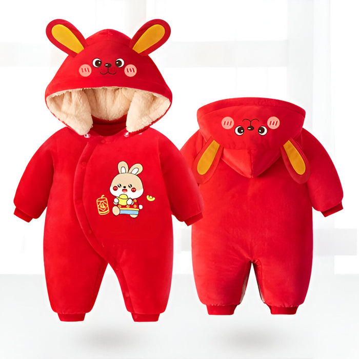 Winter Baby Girl Boy Thickened Romper
