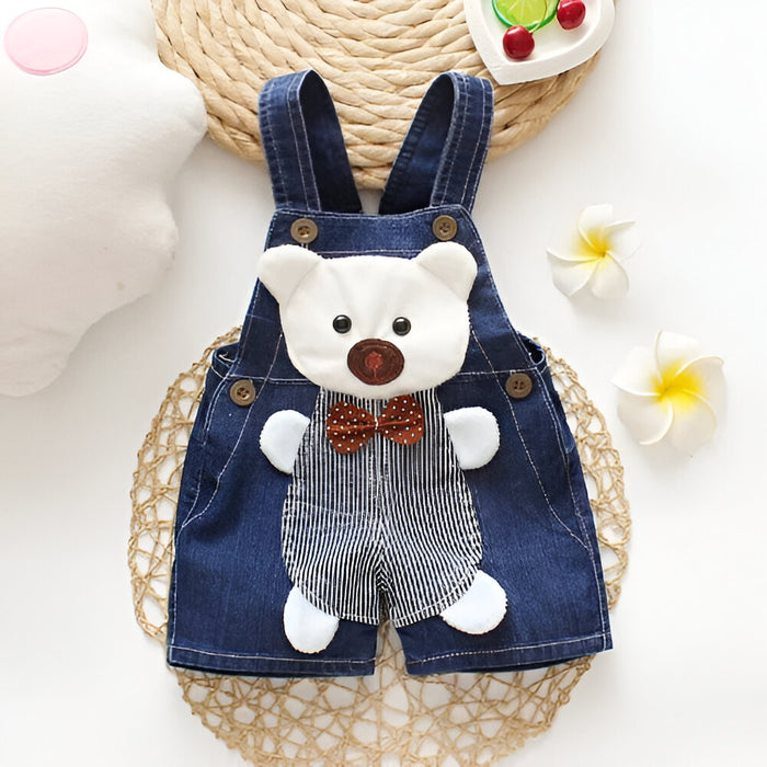 Denim Bear Overalls For Toddlers