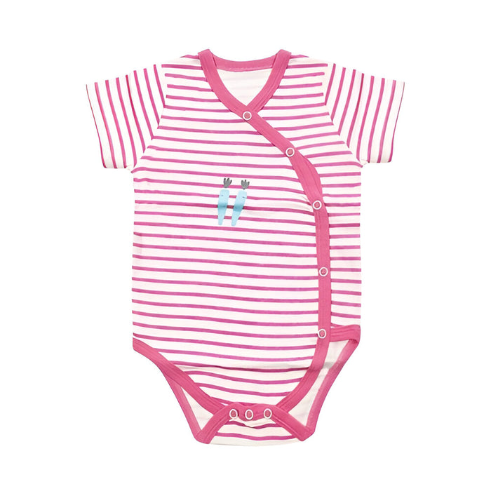 Short-Sleeve Newborn Cartoon Baby Bodysuit