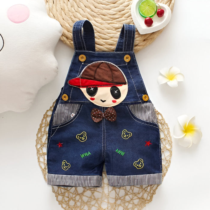 Denim Bear Overalls For Toddlers