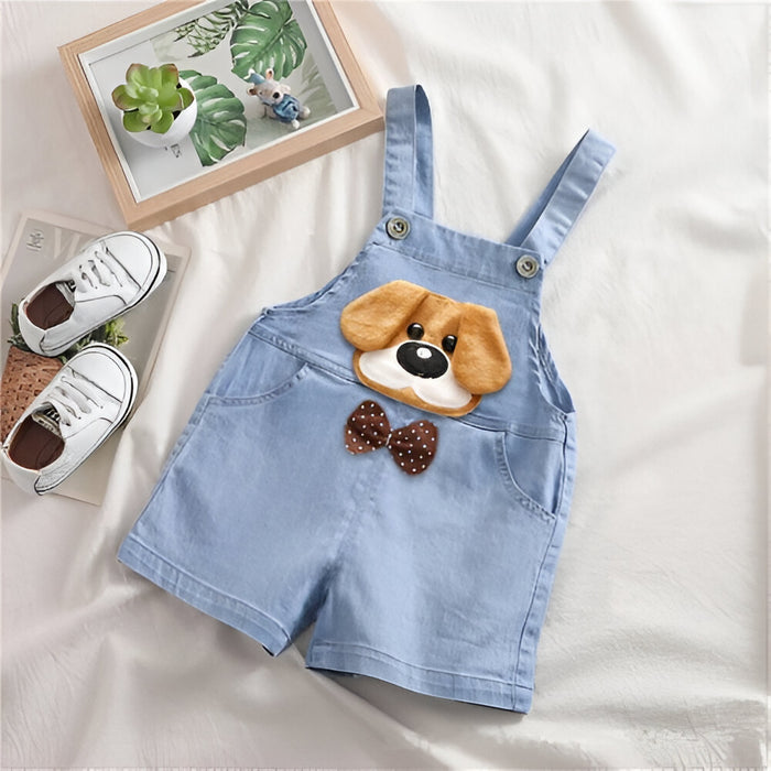 Playful Animal Pattern Shorts Jeans