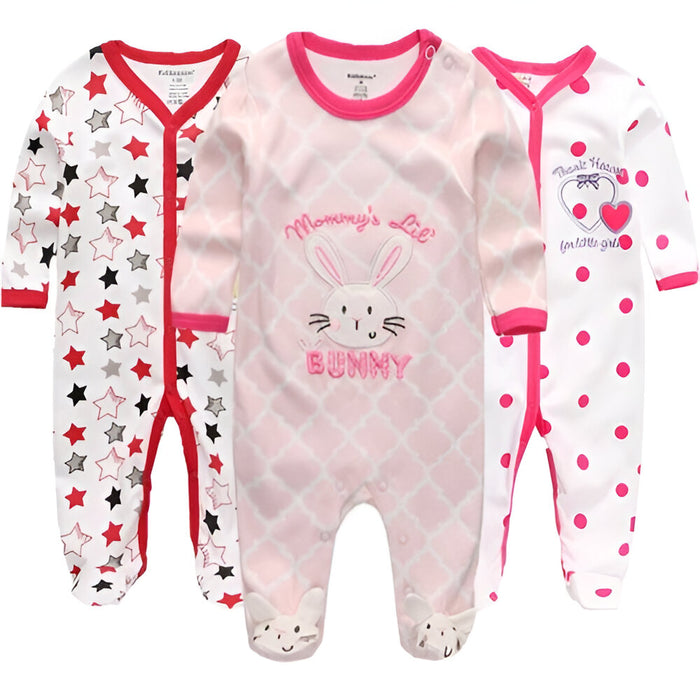 Unisex Baby Romper 2/3Pcs Long Sleeve Jumpsuits