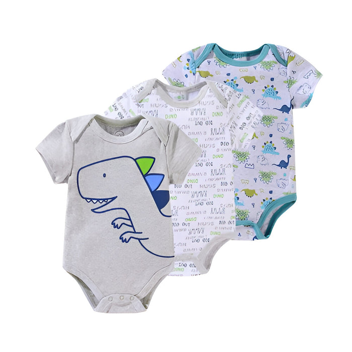 O Neck Collar 3 Piece Baby Bodysuits