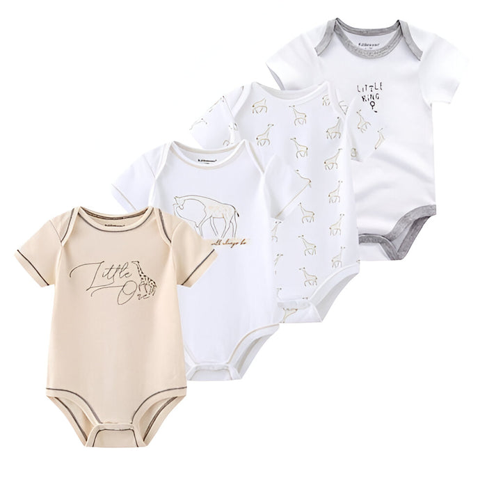 Newborn Baby Boy Short Sleeve Jumpsuit