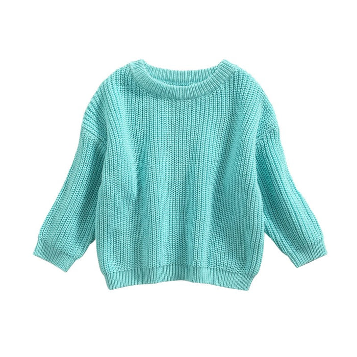 Solid Color Plain Knit Sweater