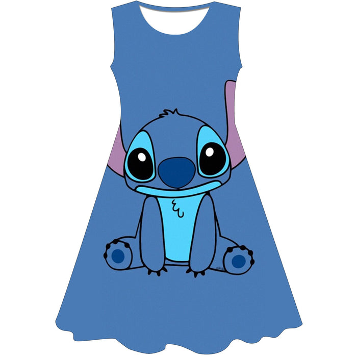 Cartoon Stitch Princess Dress