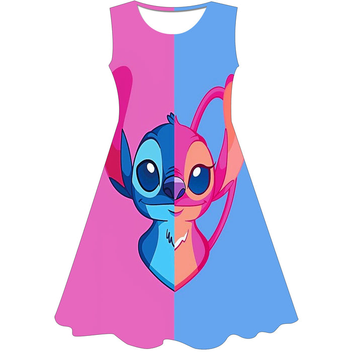 Cartoon Stitch Princess Dress