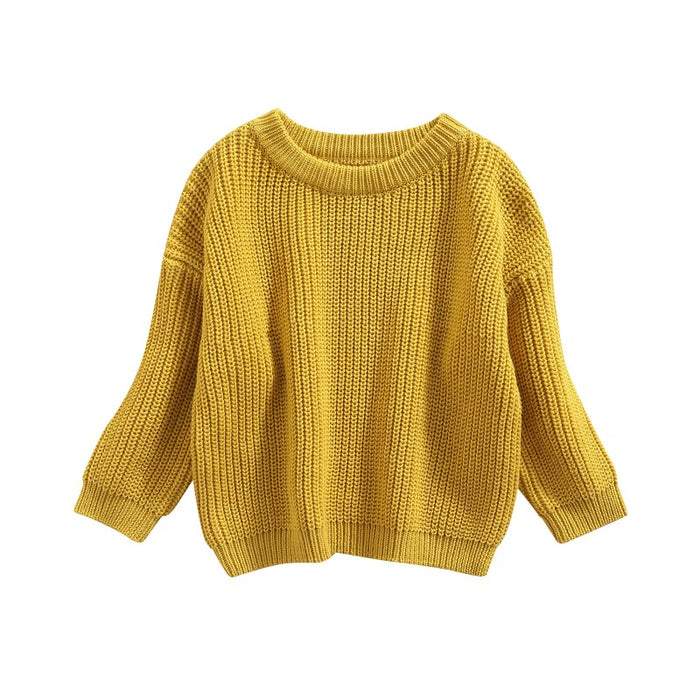 Solid Color Plain Knit Sweater