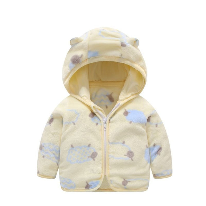 Hooded Ear Toddler Zipper Cardigan