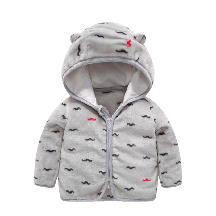 Hooded Ear Toddler Zipper Cardigan