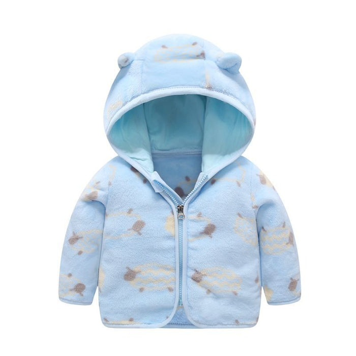 Hooded Ear Toddler Zipper Cardigan