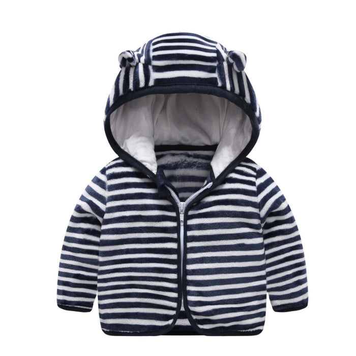 Hooded Ear Toddler Zipper Cardigan