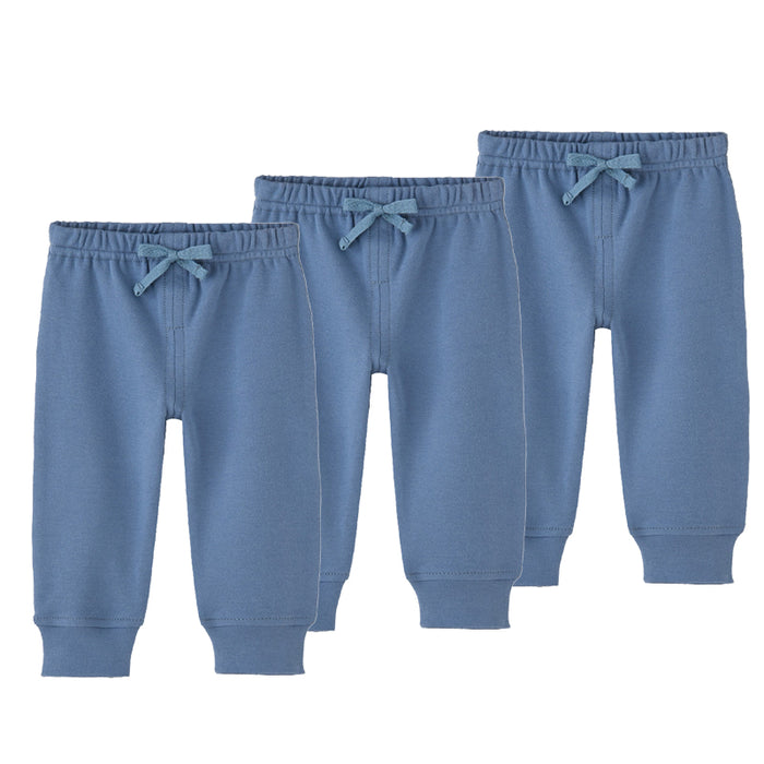 3Pcs Elastic Waist Toddler Solid Color Pants