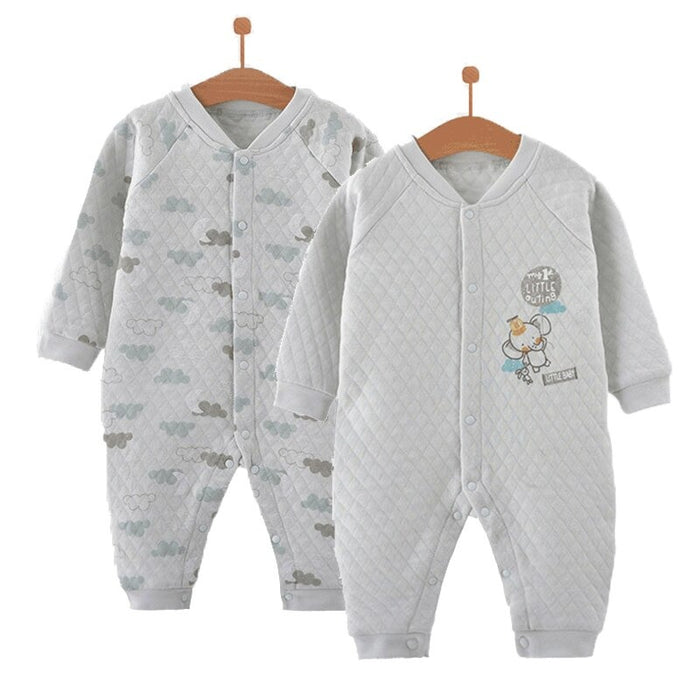 Winter Baby Boy Rompers Cotton Clothes Set