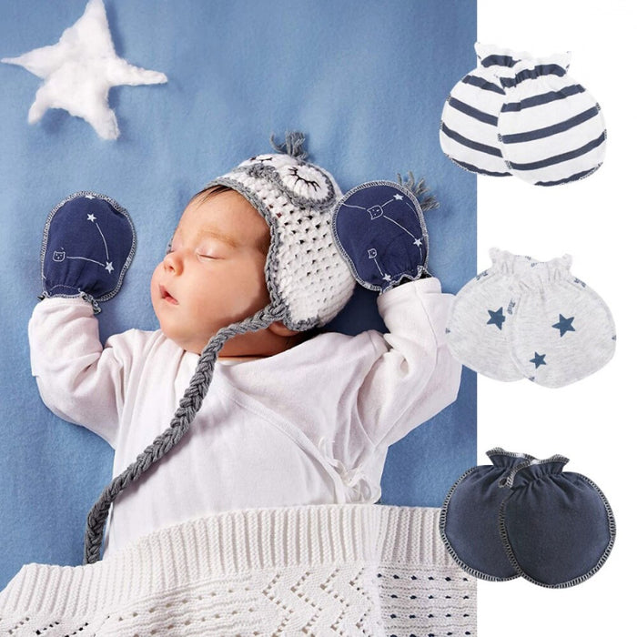 Pure Cotton Newborn Baby Soft Gloves