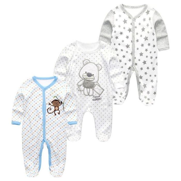 3Pcs Infant Rompers Clothes Set