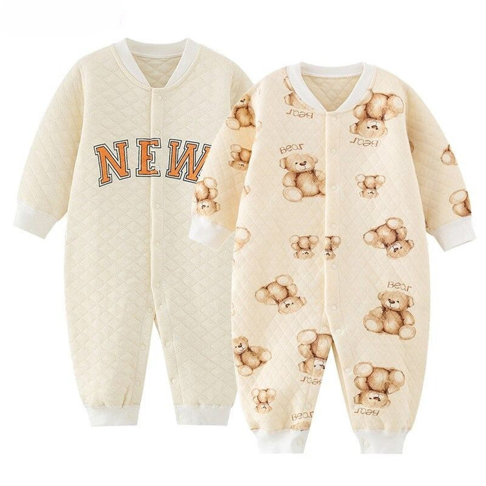 2Pcs Baby Winter Newborn Jumpsuit