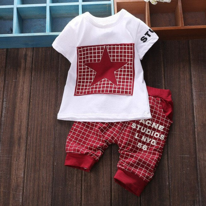 Star Print Children's Summer Suit