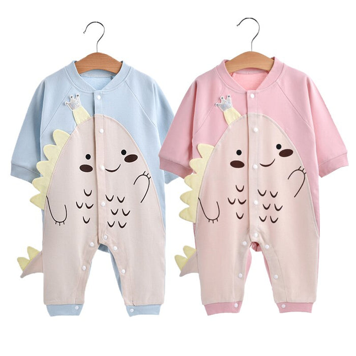 Cartoon Dinosaur Rompers For Baby Boys & Girls