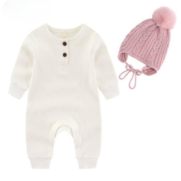 Winter Baby Knitted Romper