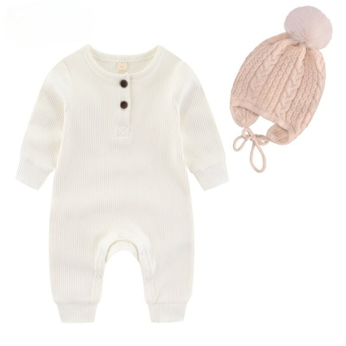 Winter Baby Knitted Romper