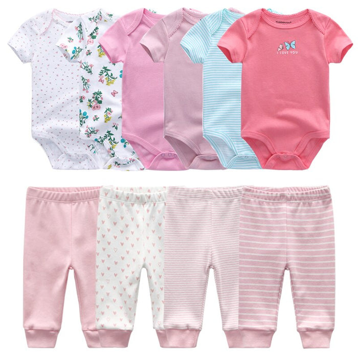 Infant Baby Boy And Girl Bodysuits Clothes Set