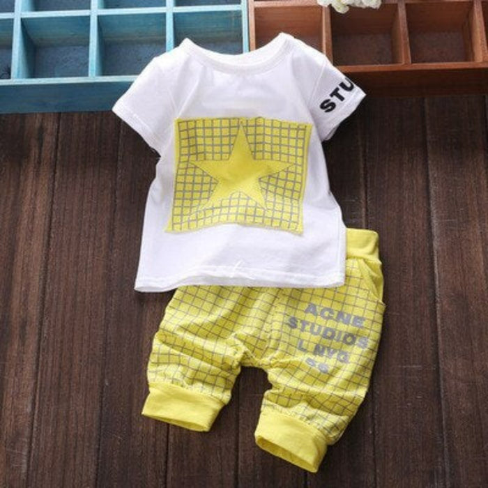 Star Print Children's Summer Suit