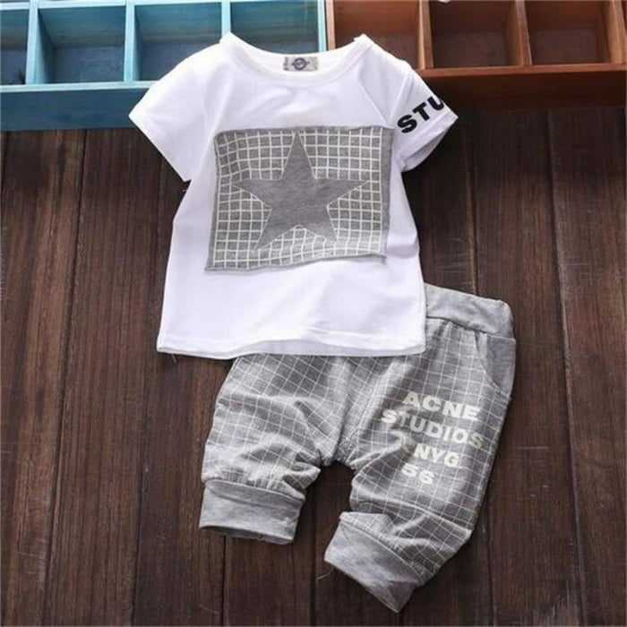 Star Print Children's Summer Suit